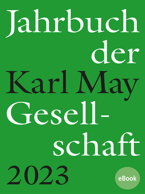 cover image of Jahrbuch der Karl-May-Gesellschaft 2023